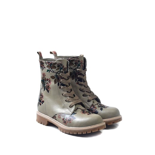 Goby Botki w kolorze beżowo-szarym ze wzorem ze sklepu Limango Polska w kategorii Workery damskie - zdjęcie 176016709
