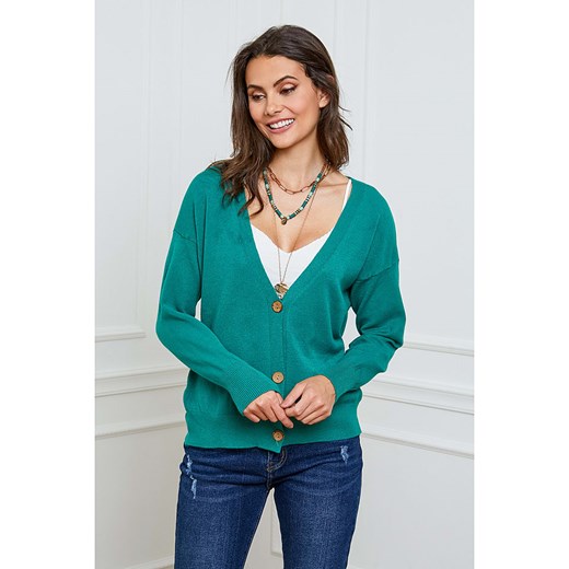 Joséfine Kardigan "Gino" w kolorze ciemnozielonym Joséfine S okazyjna cena Limango Polska