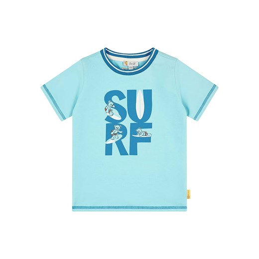 Steiff Koszulka w kolorze błękitnym ze sklepu Limango Polska w kategorii T-shirty chłopięce - zdjęcie 176017115