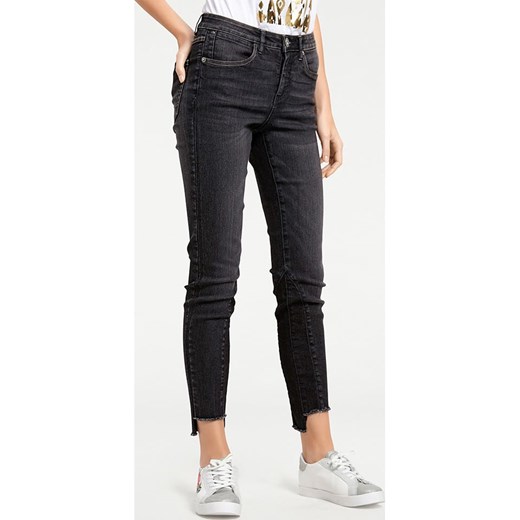 Heine Dżinsy - Skinny fit - w kolorze antracytowym Heine 44 okazja Limango Polska