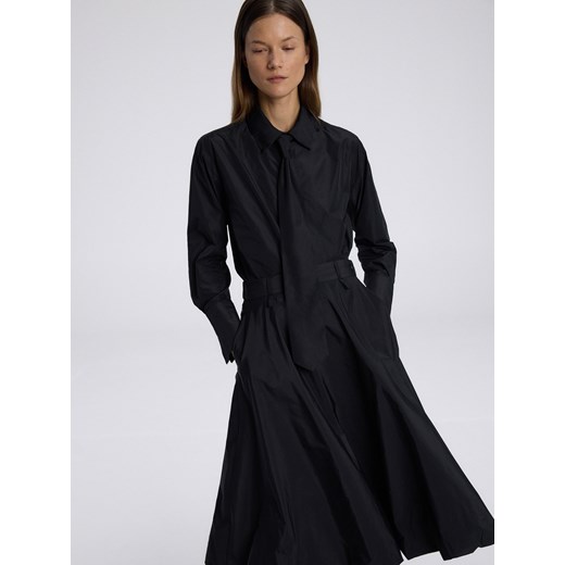 Reserved - Spódnica z tafty typu bombka - czarny Reserved L Reserved