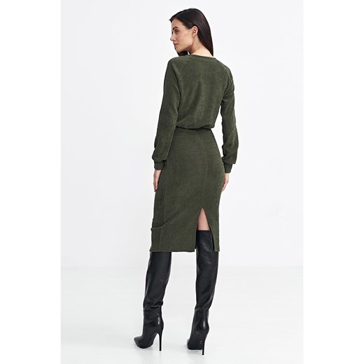 Nife Sukienka w kolorze khaki Nife 36 wyprzedaż Limango Polska