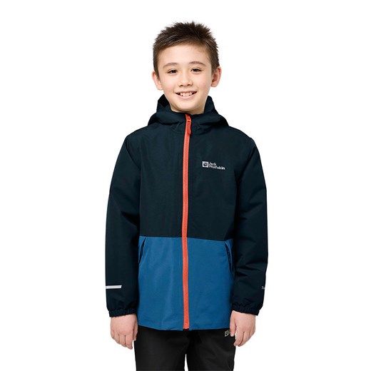 Jack Wolfskin Kurtka zimowa &quot;Snowy Days&quot; w kolorze granatowo-niebieskim ze sklepu Limango Polska w kategorii Kurtki chłopięce - zdjęcie 176020999