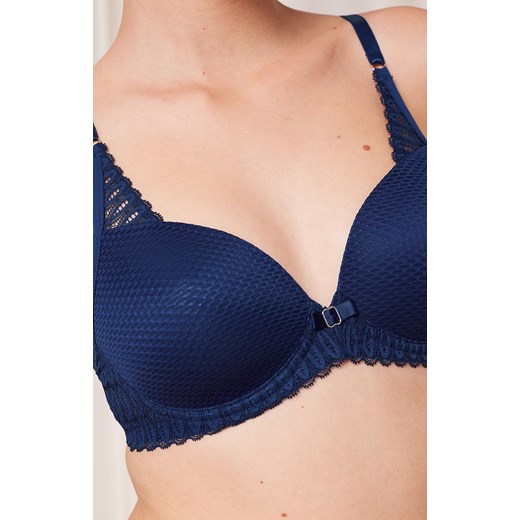Triumph biustonosz usztywniany ciemnoniebieski Aura Spotlight T WHP 10216459, Triumph 80F okazja Intymna