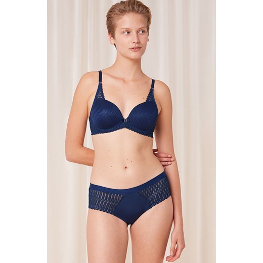 Triumph biustonosz usztywniany ciemnoniebieski Aura Spotlight T WHP 10216459, Triumph 80F okazja Intymna