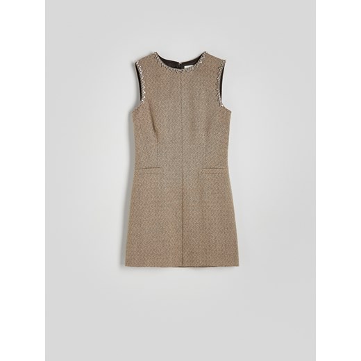 Sukienka Reserved z okrągłym dekoltem mini 