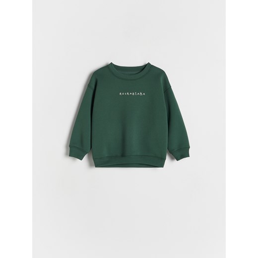 Reserved - Świąteczna bluza - ciemnozielony Reserved 92 (1 Reserved
