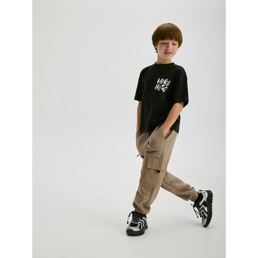 Reserved - Spodnie jogger - brązowy Reserved 116 (5-6 lat) Reserved