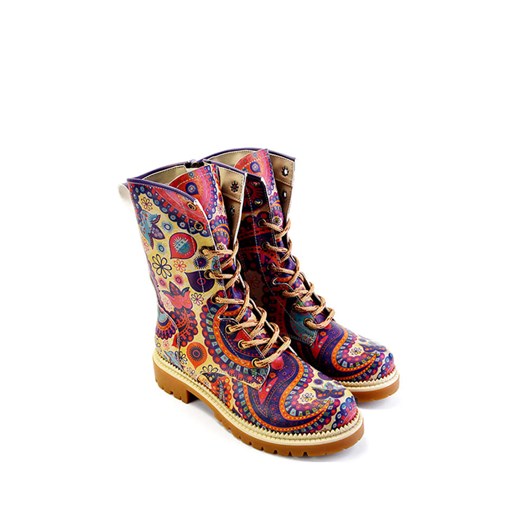 Goby Botki w kolorze żółtym ze wzorem ze sklepu Limango Polska w kategorii Workery damskie - zdjęcie 176026056