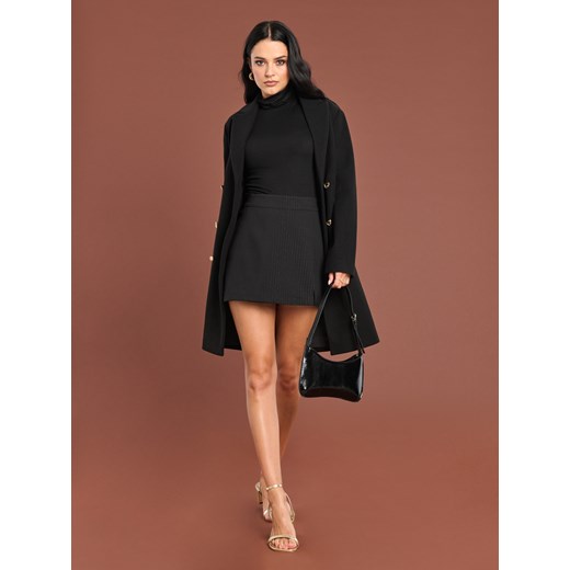 Sinsay - Płaszcz z paskiem - czarny Sinsay XS Sinsay