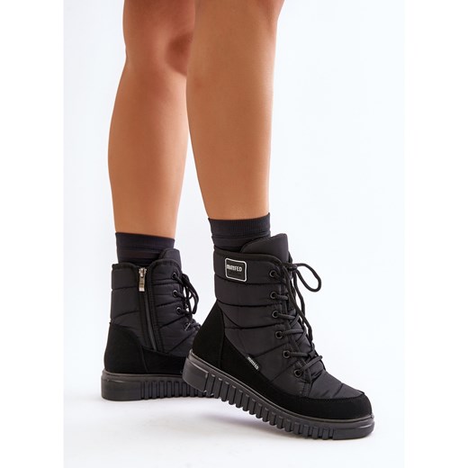 Śniegowce damskie Progress na platformie casual 