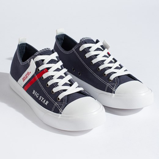 Granatowe męskie trampki Big Star LL174006 niebieskie 41 ButyModne.pl