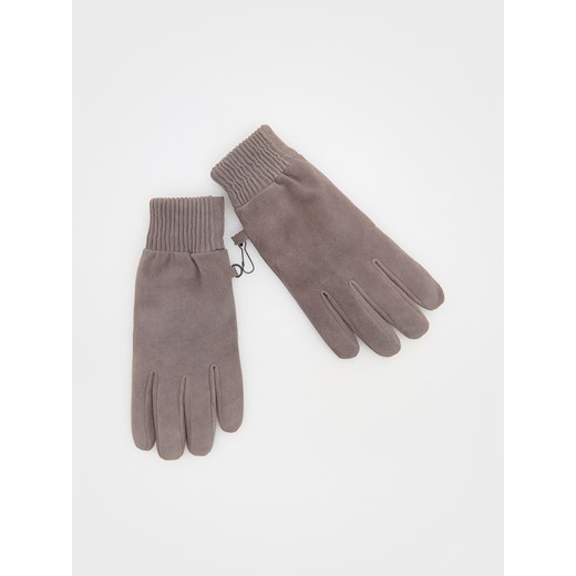 Reserved - Skórzane rękawiczki - brązowy ze sklepu Reserved w kategorii Rękawiczki męskie - zdjęcie 176035517