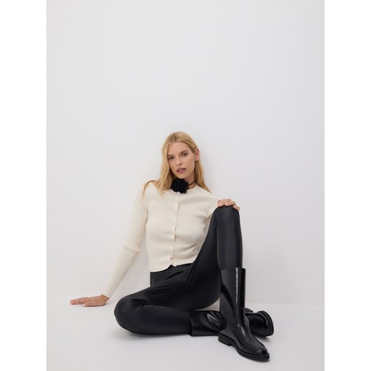 Spodnie damskie Reserved ze skóry 