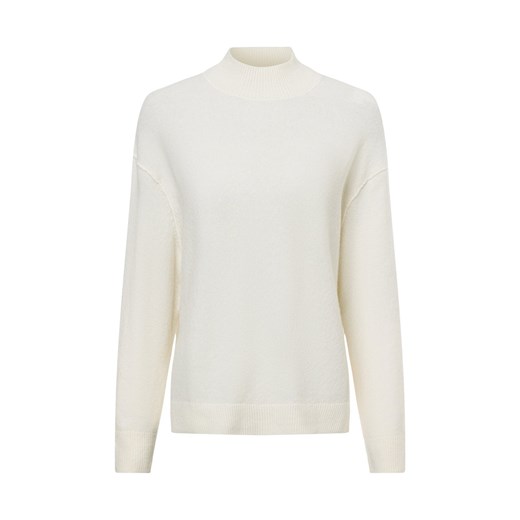 Marc O'Polo Denim Sweter damski z dzianiny z zawartością wełny dziewiczej Kobiety wełna ze strzyży écru jednolity ze sklepu vangraaf w kategorii Swetry damskie - zdjęcie 176039518