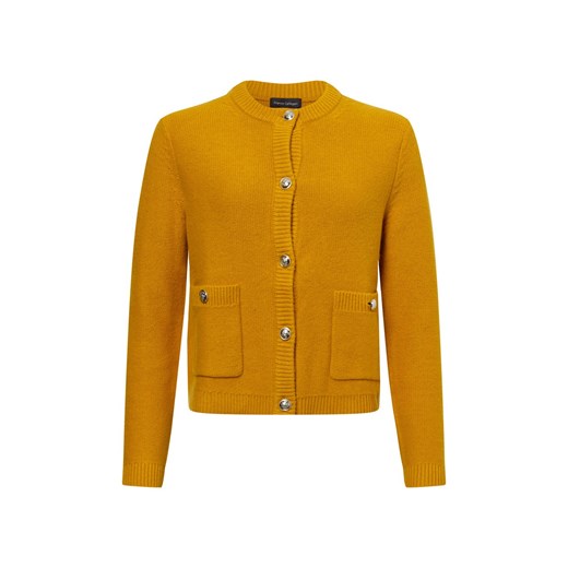 Franco Callegari Kardigan damski z zawartością wełny Kobiety Wełna kukurydziany jednolity ze sklepu vangraaf w kategorii Swetry damskie - zdjęcie 176039529