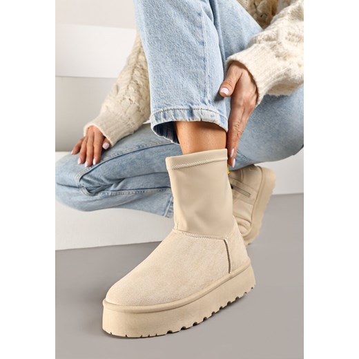 Śniegowce damskie Born2be casual na zamek 