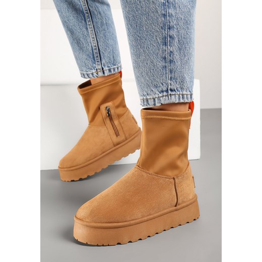 Śniegowce damskie Born2be bez zapięcia casual 