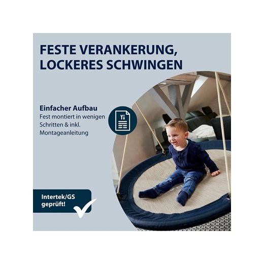 Hudora Huśtawka &quot;Lounge&quot; - Ø 110 cm - 3+ Hudora onesize okazyjna cena Limango Polska