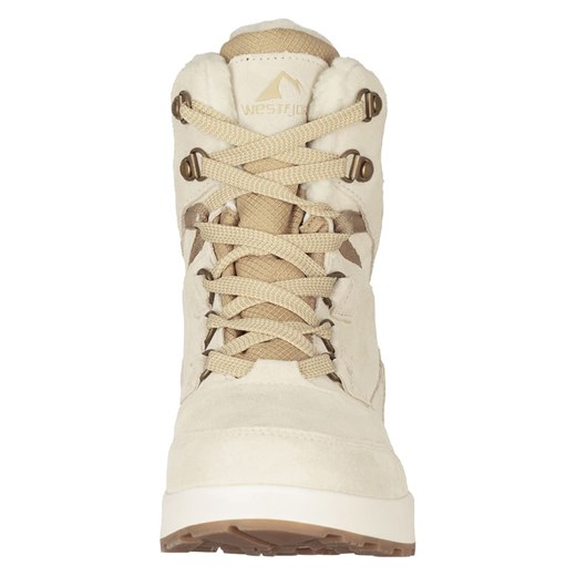 Westfjord Skórzane botki zimowe &quot;Eldfjall&quot; w kolorze beżowym 38 Limango Polska wyprzedaż