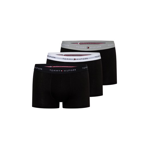 Tommy Hilfiger Obcisłe bokserki pakowane po 3 szt. Mężczyźni Bawełna czarny jednolity ze sklepu vangraaf w kategorii Majtki męskie - zdjęcie 176050587