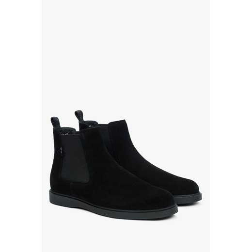 Buty zimowe męskie Estro bez zapięcia welurowe