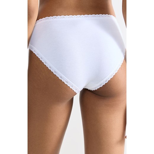 Sloggi figi damskie 24/7 Cotton Lace Tai 10167195-0003, Kolor biały, Rozmiar 38, Sloggi ze sklepu Primodo w kategorii Majtki damskie - zdjęcie 176054176