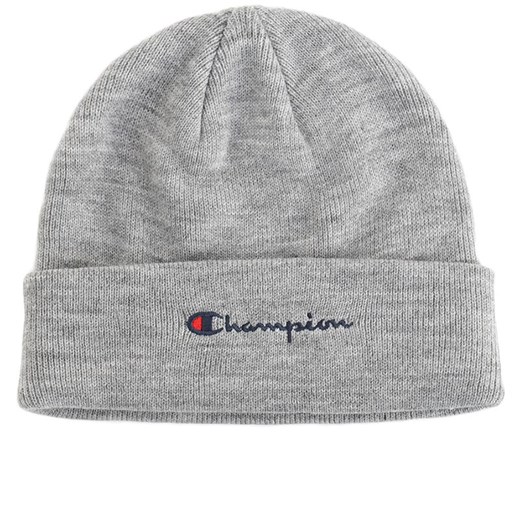 Czapka Champion Script Logo Beanie 806064-EM021 - szara ze sklepu streetstyle24.pl w kategorii Czapki zimowe męskie - zdjęcie 176054546