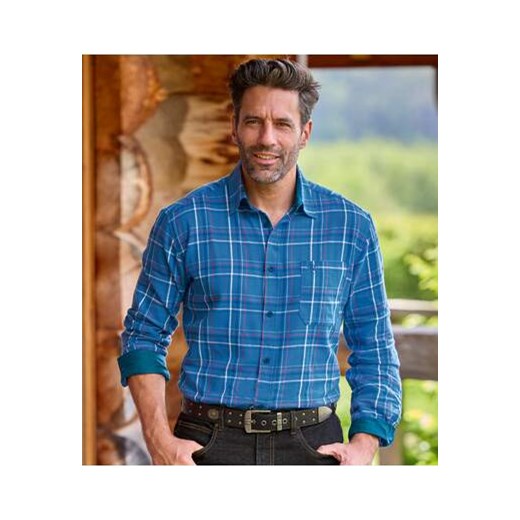 Flanelowa koszula w kratę Altitude ze sklepu Atlas For Men w kategorii Koszule męskie - zdjęcie 176058849