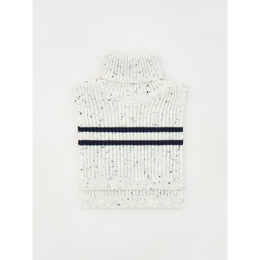 Reserved - Strukturalny komin - złamana biel Reserved ONE SIZE Reserved