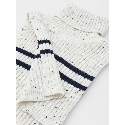 Reserved - Strukturalny komin - złamana biel Reserved ONE SIZE Reserved