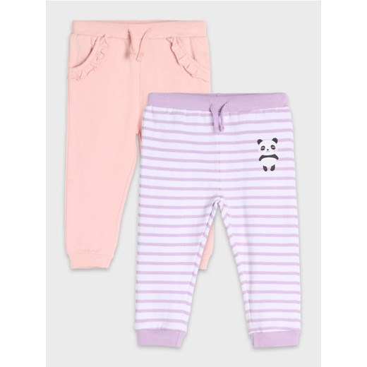 Sinsay - Spodnie 2 pack - biały ze sklepu Sinsay w kategorii Spodnie i półśpiochy - zdjęcie 176060469