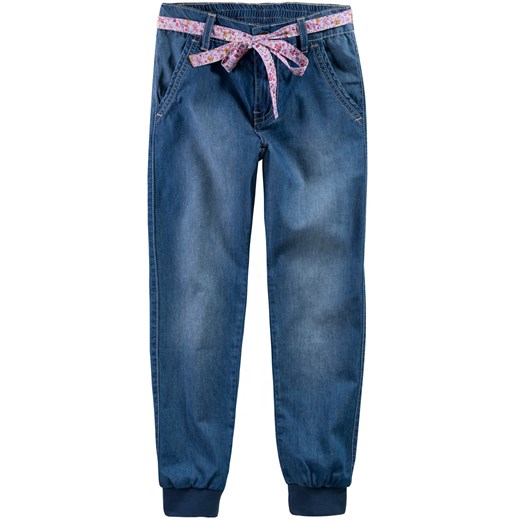 Luźne jeansy ze ściągaczami dla dziewczynki endo  luźny