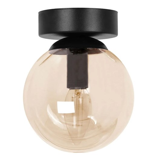 Bursztynowa szklana nowoczesna lampa sufitowa - A687 A7-T35 ze sklepu Edinos.pl w kategorii Lampy sufitowe - zdjęcie 176066097