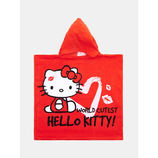 Sinsay - Ręcznik Poncho Hello Kitty - czerwony Sinsay One Size Sinsay