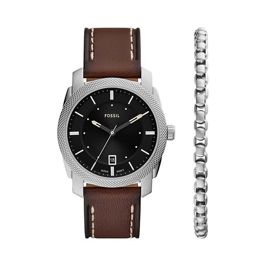 Fossil zegarek i bransoletka kolor srebrny FS6081SET ze sklepu ANSWEAR.com w kategorii Zegarki - zdjęcie 176070137