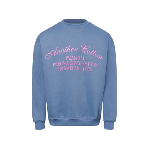 Another Cotton Lab Bluza unisex - Palma Oversized Mężczyźni,Kobiety niebieski nadruk ze sklepu vangraaf w kategorii Bluzy męskie - zdjęcie 176073956