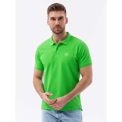 Zestaw koszulek męskich polo z dzianiny pique 3-pak - mix V12 Z28 M ombre