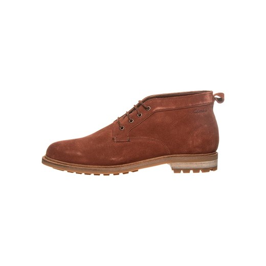 Clarks Skórzane trzewiki &quot;Foxwell&quot; w kolorze brązowym ze sklepu Limango Polska w kategorii Buty zimowe męskie - zdjęcie 176077649