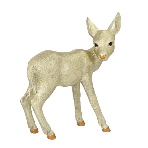 Figurka Golden Fawn 30x16x37 cm ze sklepu dekoria.pl w kategorii Dekoracje bożonarodzeniowe - zdjęcie 176080777