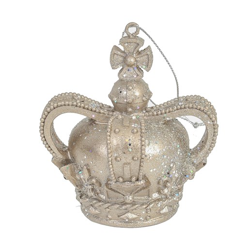 Ozdoba świąteczna Royal Crown II 9x9x10 cm ze sklepu dekoria.pl w kategorii Dekoracje bożonarodzeniowe - zdjęcie 176080806