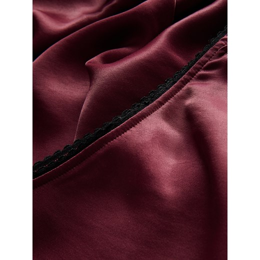 Reserved - Gładka spódnica z wiskozy - bordowy Reserved L Reserved