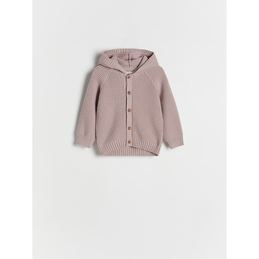 Reserved - Kardigan z wiskozą - pastelowy róż ze sklepu Reserved w kategorii Odzież dla niemowląt - zdjęcie 176084695