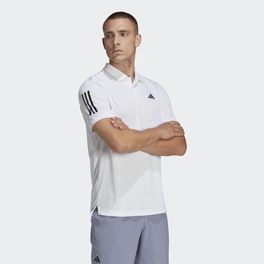 Club 3-Stripes Tennis Polo Shirt ze sklepu Decathlon w kategorii T-shirty męskie - zdjęcie 176091198