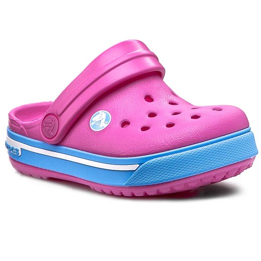 Klapki CROCS - Crocband II.5 Clog Kids 12837 Neon Magneta/Bluebell eobuwie-pl  