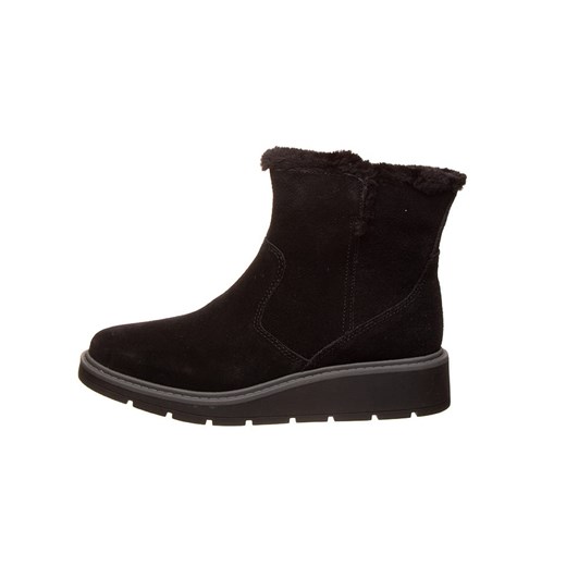Clarks Skórzane botki w kolorze czarnym ze sklepu Limango Polska w kategorii Botki - zdjęcie 176230647