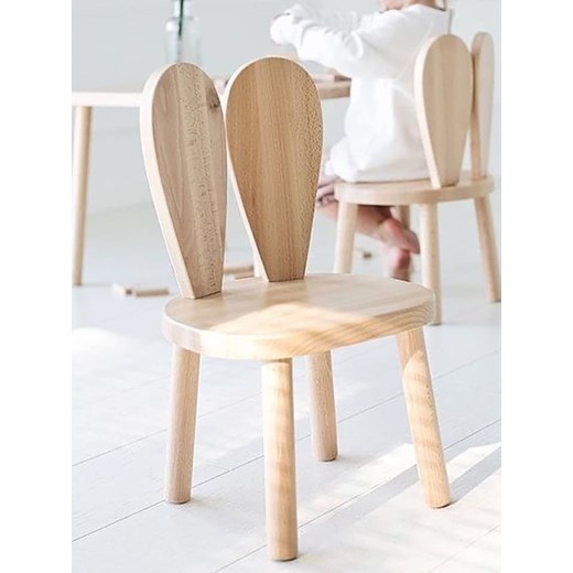 Scandinavia Concept Krzesło dziecięce &quot;Bunny&quot; w kolorze jasnobrązowym - 30 x 55 x 25 cm ze sklepu Limango Polska w kategorii Fotele dziecięce - zdjęcie 176230918