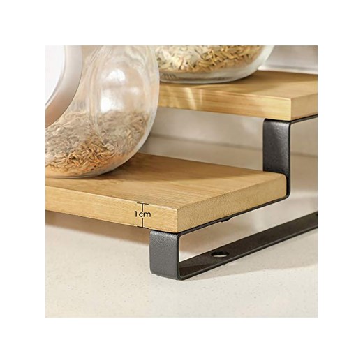 Songmics Regały (2 szt.) w kolorze jasnobrązowo-czarnym na przyprawy Songmics onesize wyprzedaż Limango Polska