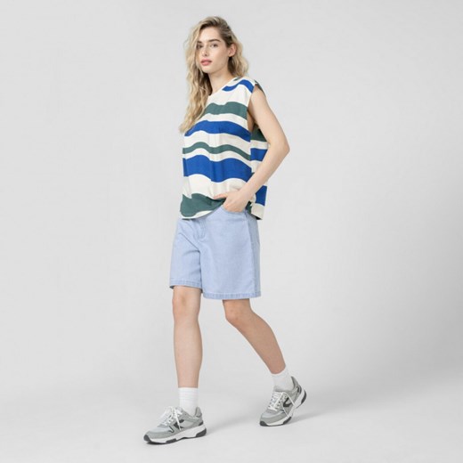 Damskie spodenki jeansowe OUTHORN OTHSS23TSHOF115 - niebieskie Outhorn XL okazja Sportstylestory.com
