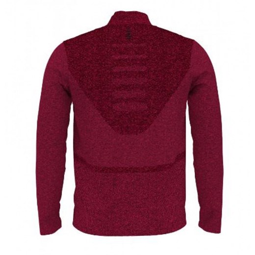 Męski longsleeve do biegania Under Armour UA Seamless Stride 1/4 Zip - czerwony ze sklepu Sportstylestory.com w kategorii T-shirty męskie - zdjęcie 176235687